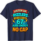 Listen Up Rizzlers This Sigma Has 67 Aura Energy Six Seven T-Shirt - T-Shirt | Navy