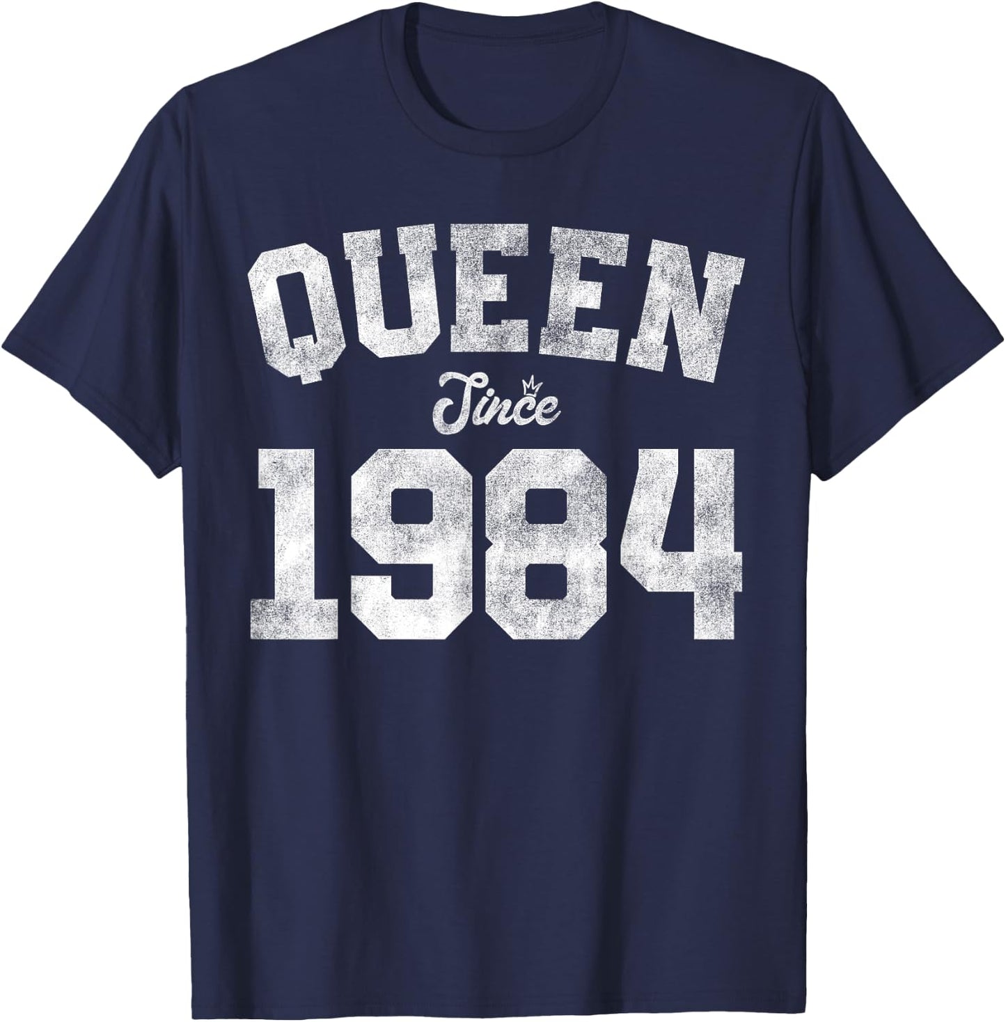 Queen Since 1984 42nd Birthday 42 Years Old Vintage Funny T-Shirt - T-Shirt | Navy