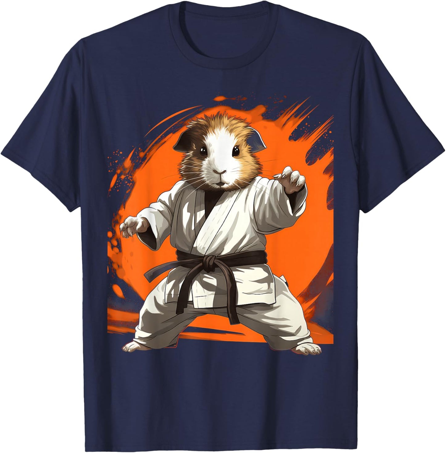 MMA Guinea Pig Karate T-Shirt - T-Shirt | Navy