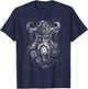 Viking Odin Valhalla Scandinavian Odin Ravens T-Shirt - T-Shirt | Navy
