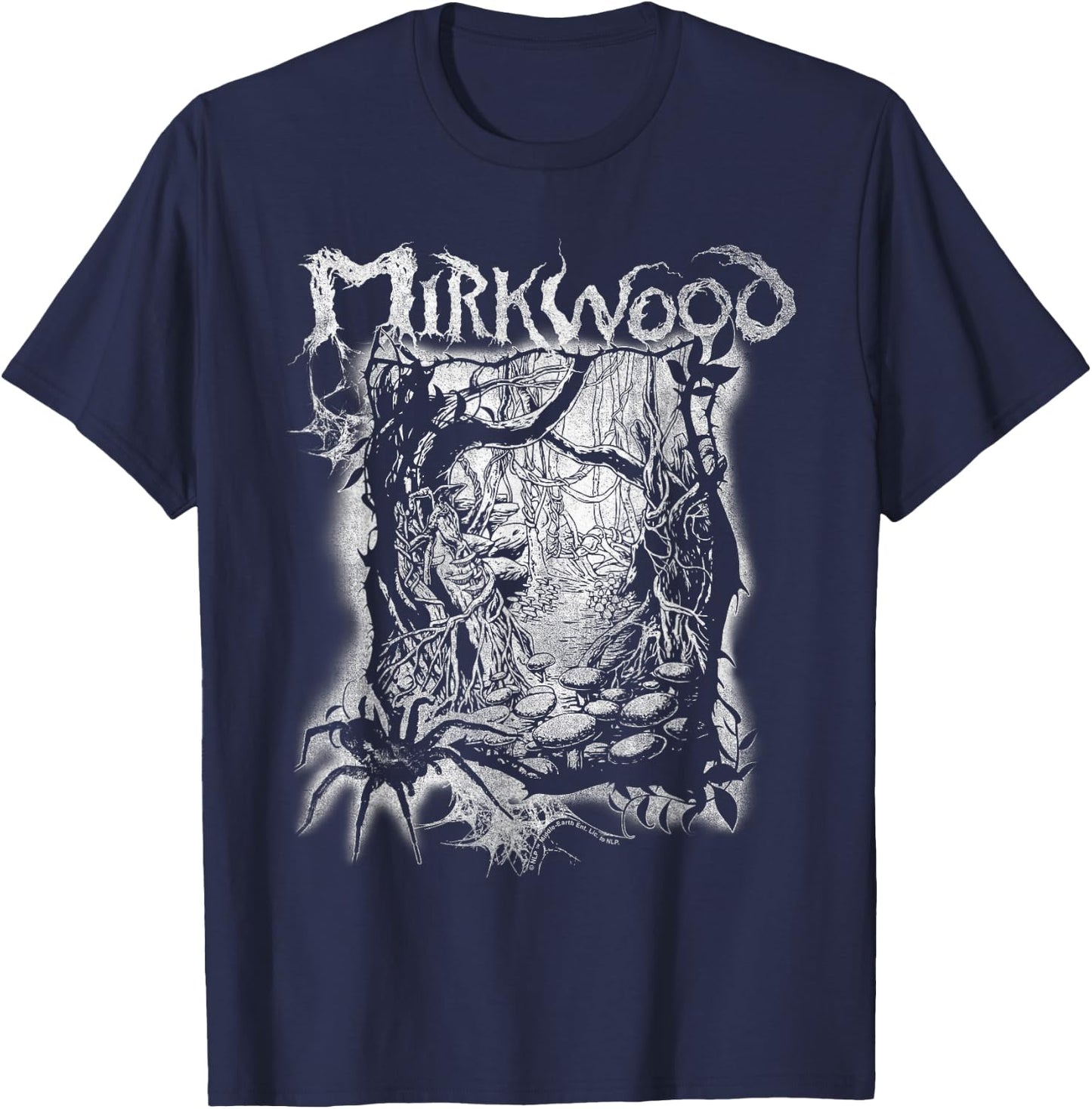 The Hobbit Mirkwood Metal Band T-Shirt - T-Shirt | Navy