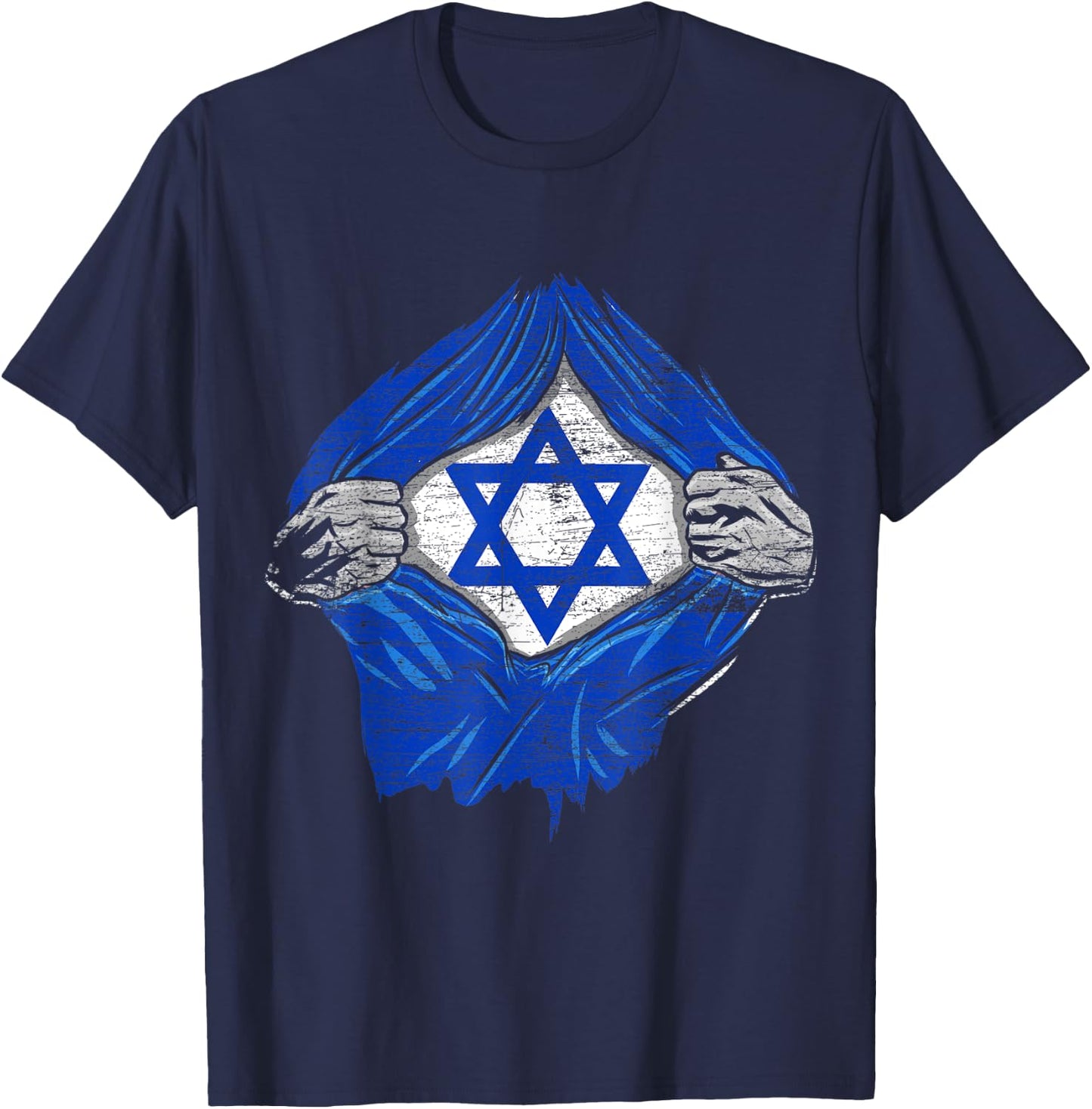 Jewish Israeli Symbol Jerusalem Israel T-Shirt - T-Shirt | Navy
