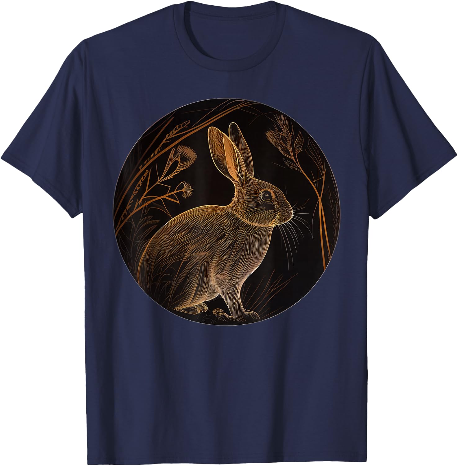 Rabbit Animal Lover Wildlife Rabbits T-Shirt - T-Shirt | Navy