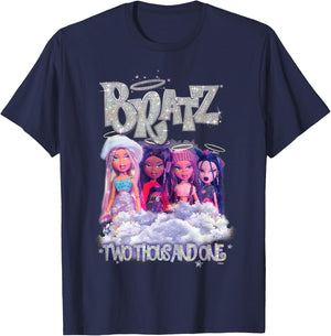 Two Thousand and One Girls Glitter Bratz , Black, S T-Shirt - T-Shirt | Navy