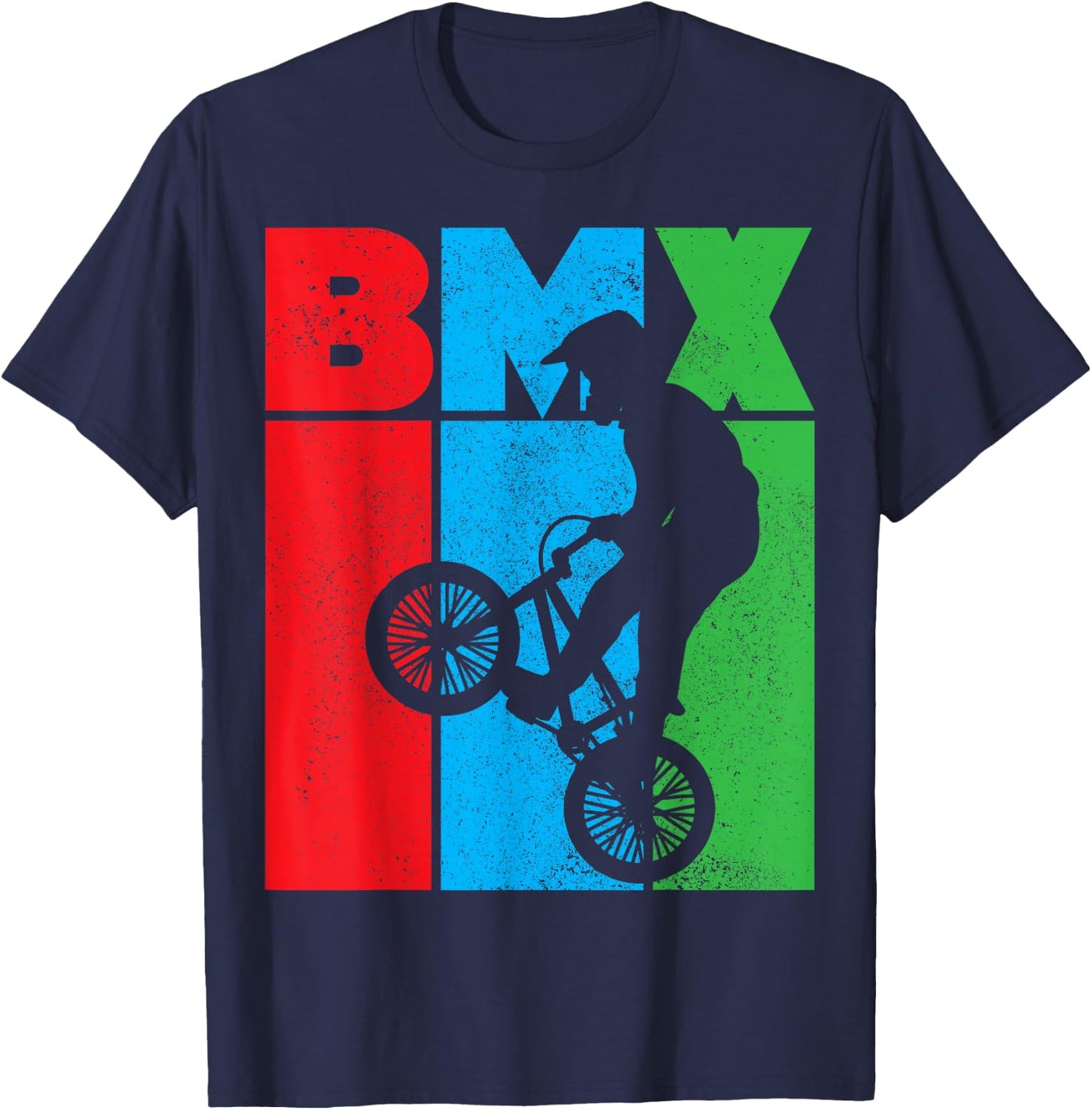 BMX Bike Bicycle BMXer Gift T-Shirt - T-Shirt | Navy
