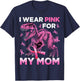 I Wear Pink For My Mom Trex Breast Cancer Awareness Kids Son T-Shirt - T-Shirt | Navy
