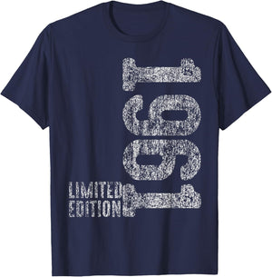 65. Geburtstag Mann Frau 65 Jahre 1961 Deko Geschenk Lustig T-Shirt - T-Shirt | Navy