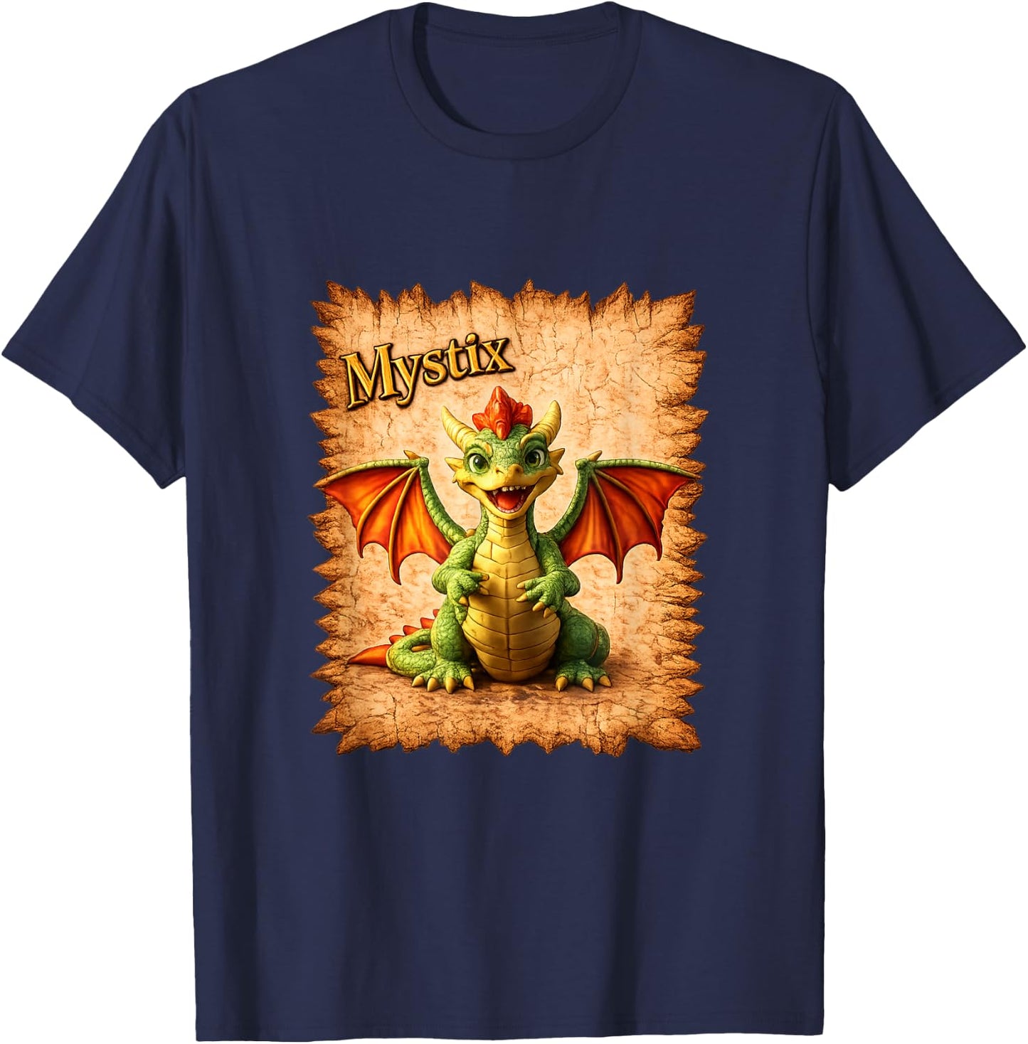 Mystix the Dragon T-Shirt - T-Shirt | Navy