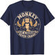 Monkey Never Cramp Eat a Banana T-Shirt - T-Shirt | Navy