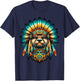 Native Indian Otter Native American Indian Feathers T-Shirt - T-Shirt | Navy