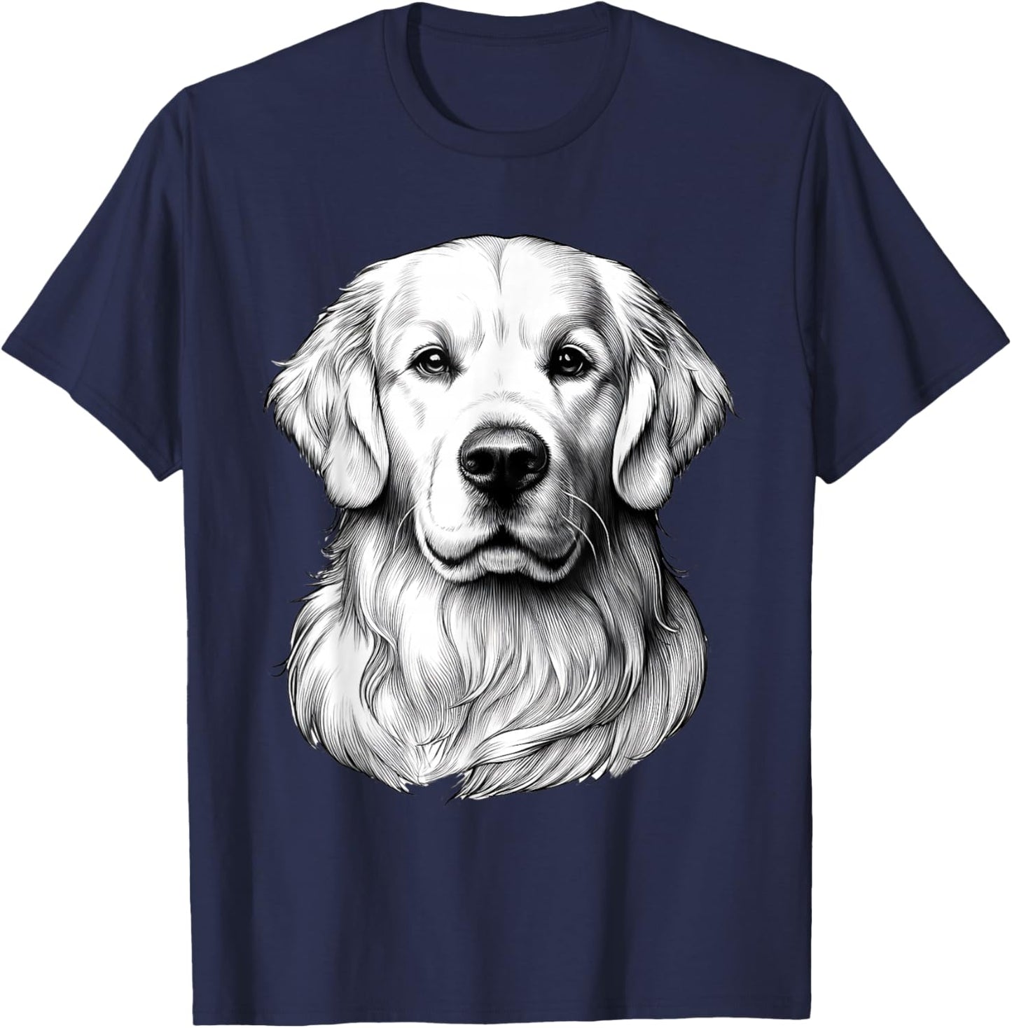 White English Cream Golden Retriever Dog Mom Dad Puppy Kids T-Shirt - T-Shirt | Navy
