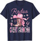 Rodeo Great Grandma Pink Boots Coquette CowGirl 1St Birthday T-Shirt - T-Shirt | Navy