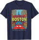 Boston Massachusetts MA Historic Beacon SD599 T-Shirt - T-Shirt | Navy