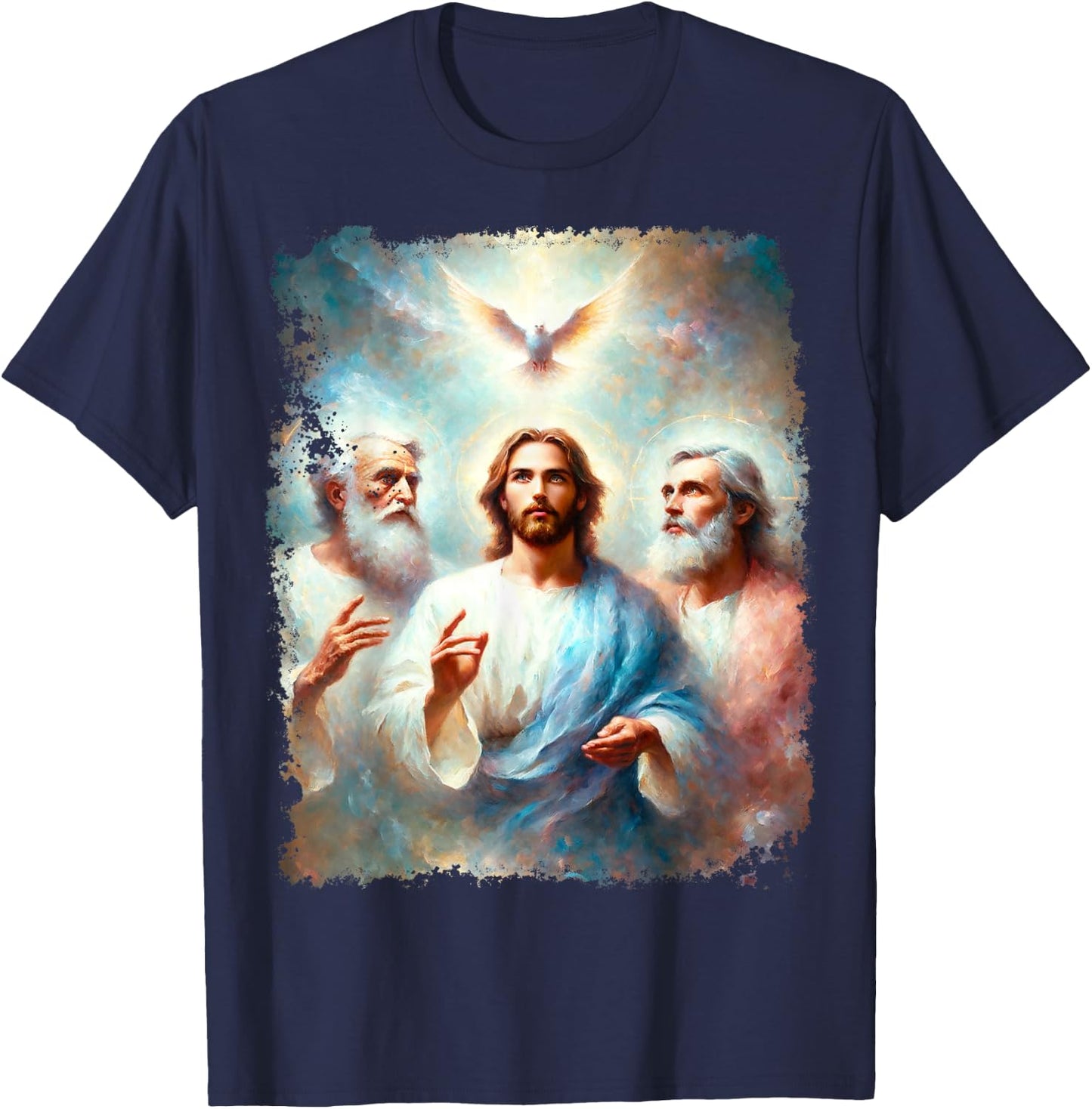 God The Father Holy Spirit Jesus Christ T-Shirt - T-Shirt | Navy