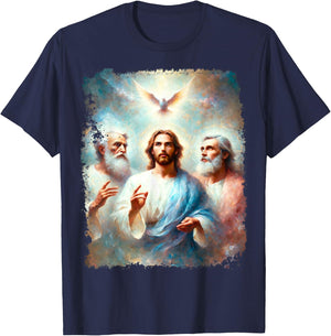 God The Father Holy Spirit Jesus Christ T-Shirt - T-Shirt | Navy