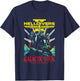 Helldivers 2 Front Back Galactic Democracy Tour Video Game T-Shirt - T-Shirt | Navy