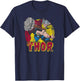 Thor's Hammer Mighty Thor Hammer Vintage Graphic T-Shirt - T-Shirt | Navy