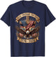 Faith Freedom 250 Years 250th Anniversary USA 4th of July T-Shirt - T-Shirt | Navy