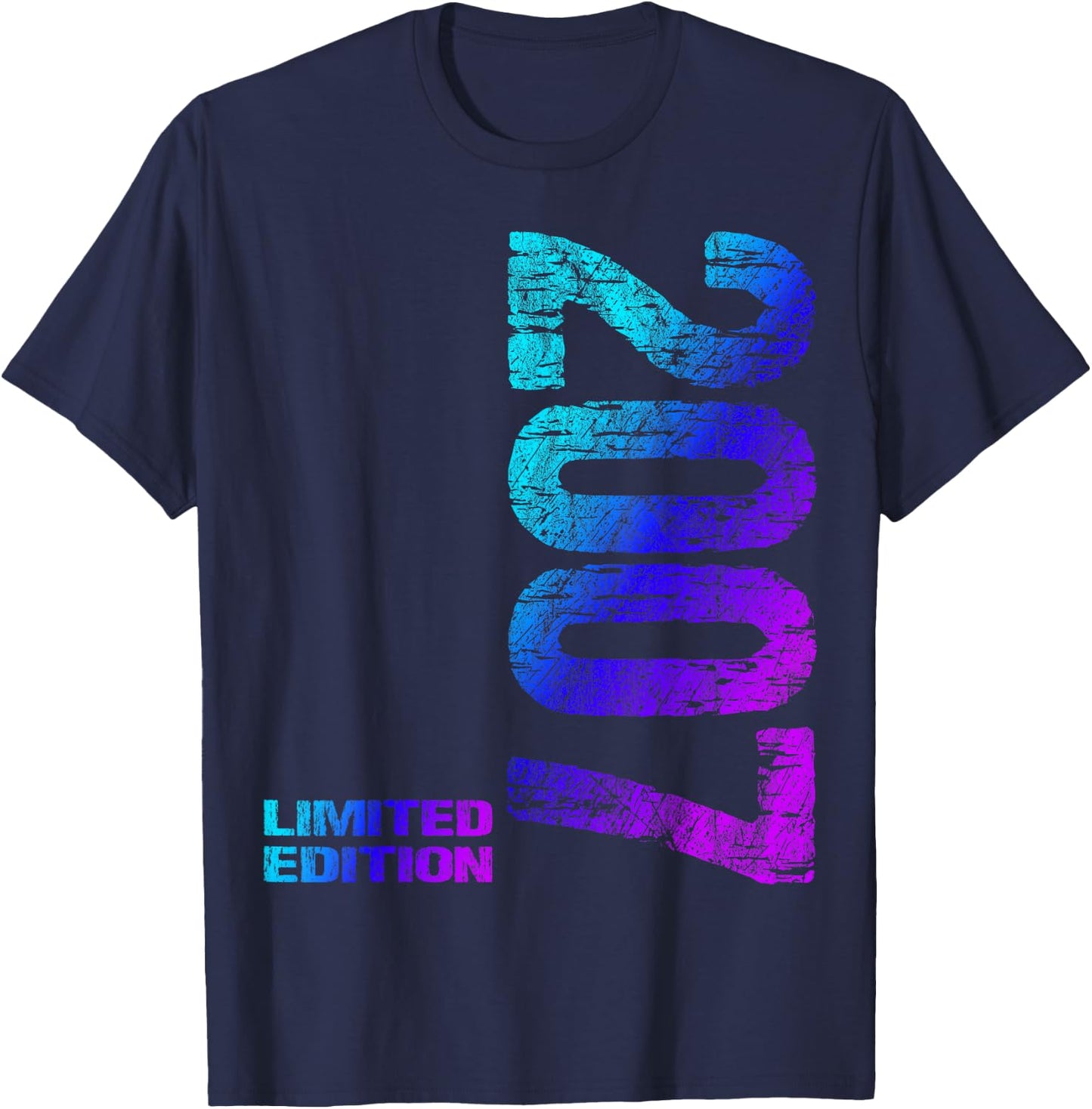 19. Geburtstag 2007 Limited Edition Junge Mädchen T-Shirt - T-Shirt | Navy