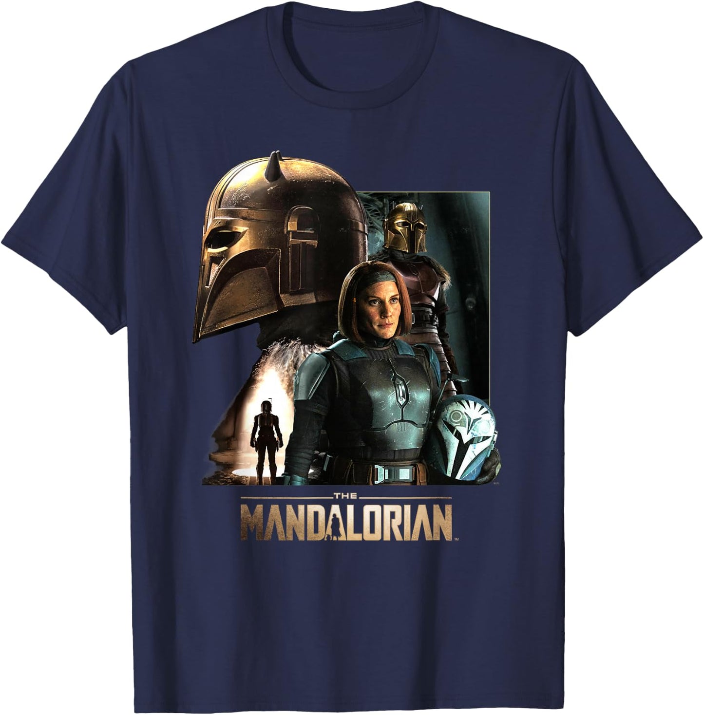 Star Wars The Mandalorian Season 3 the Armorer and Bo-Katan T-Shirt - T-Shirt | Navy