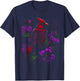 Red Cardinal Bird Flower North Carolina Virginia T-Shirt - T-Shirt | Navy