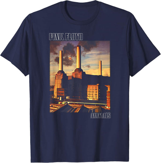 Offizielles Pink Floyd Animals Rock Band T-Shirt - T-Shirt | Navy
