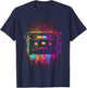 90er 80er Jahre Motto Party Outfit Kostüm T-Shirt - T-Shirt | Navy