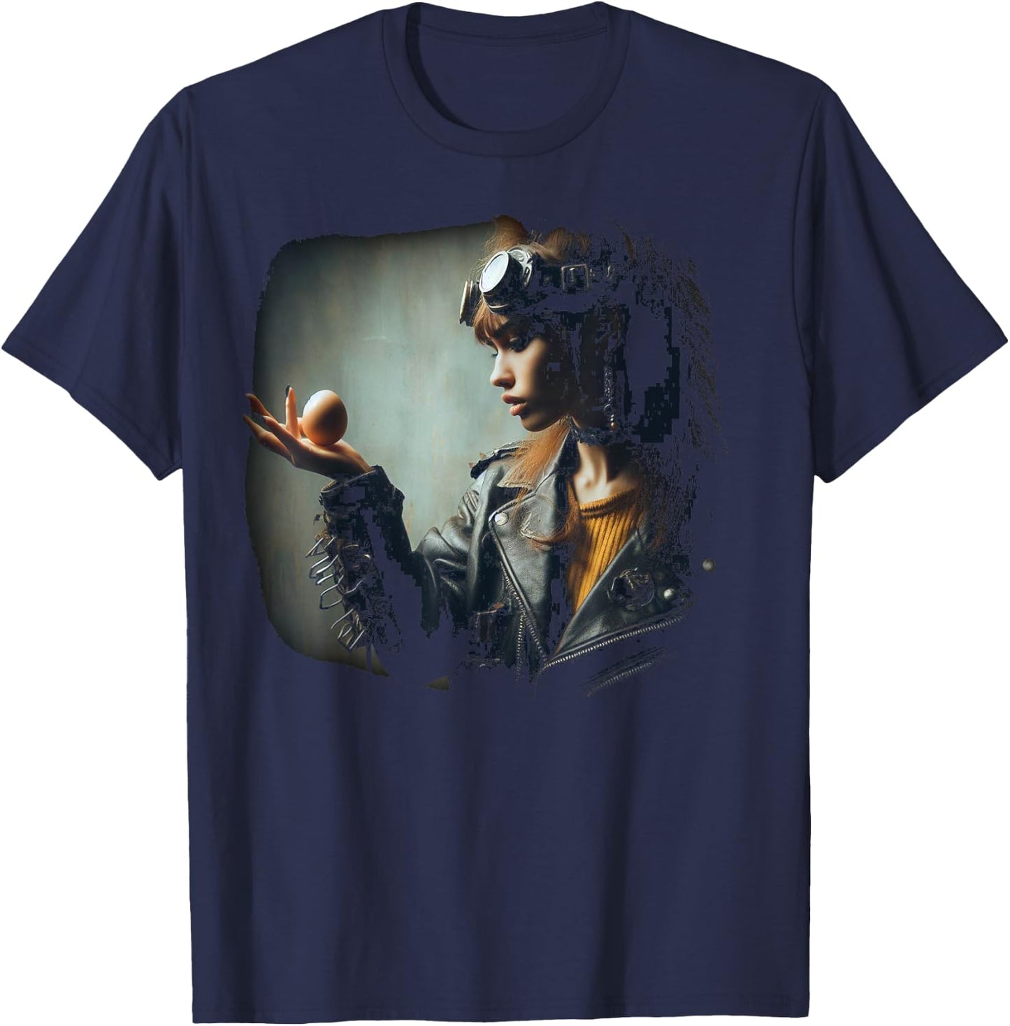 B. F. Raid Who Cracked The Egg T-Shirt - T-Shirt | Navy