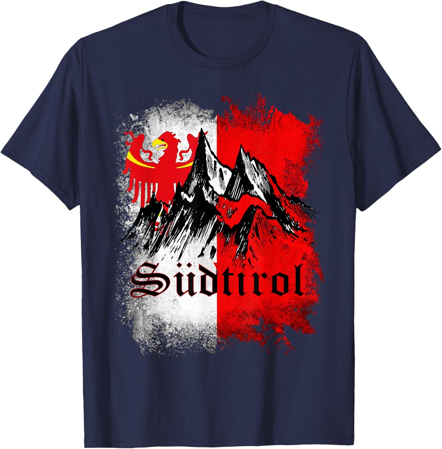 Südtirol Shirt Südtiroler Berge Südtirol Herren Damen Kinder T-Shirt - T-Shirt | Navy