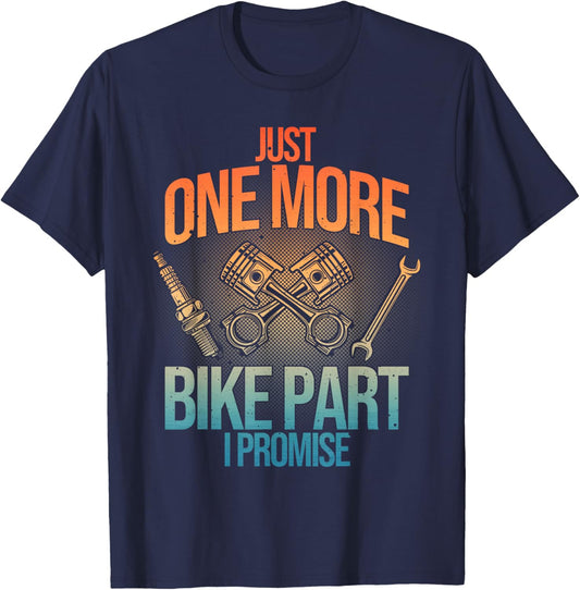Motorcycle Mechanic Art Dad Motorcycle Lovers Biker T-Shirt - T-Shirt | Navy