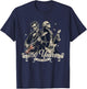 Patriotic 250th George Washington Abe Lincoln Playing Guitar T-Shirt - T-Shirt | Navy