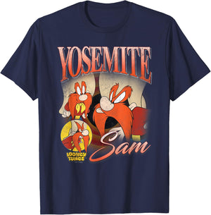 Looney Tunes Bootleg Yosemite Sam T-Shirt - T-Shirt | Navy