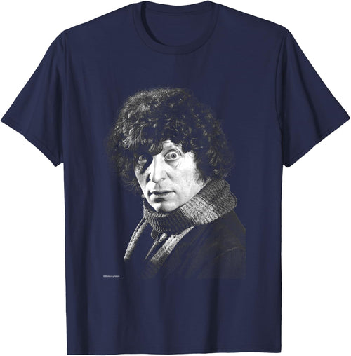 Doctor Who Actor Tom Baker Staring Black & White