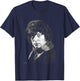 Doctor Who Actor Tom Baker Staring Black & White T-Shirt - T-Shirt | Navy