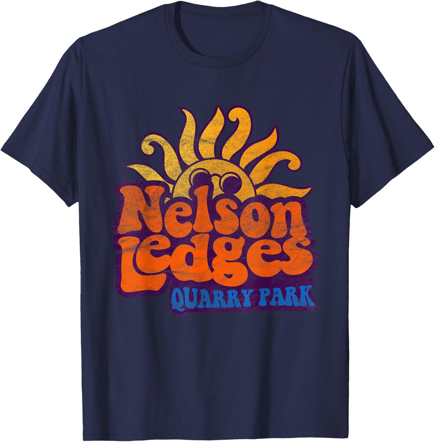 Vintage Nelson Ledges Park Cleveland T-Shirt - T-Shirt | Navy