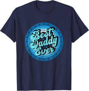 Best Dad Ever for Father's Day Daddy retro T-Shirt - T-Shirt | Navy