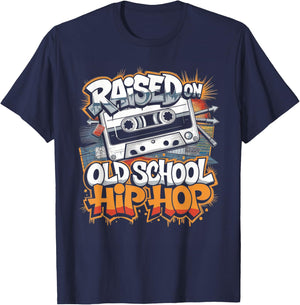 Hip Hop Gift Boys Freestyle Graffiti Music T-Shirt - T-Shirt | Navy