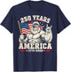250 Years American Anniversary Bigfoot USA 250th Birthday T-Shirt - T-Shirt | Navy