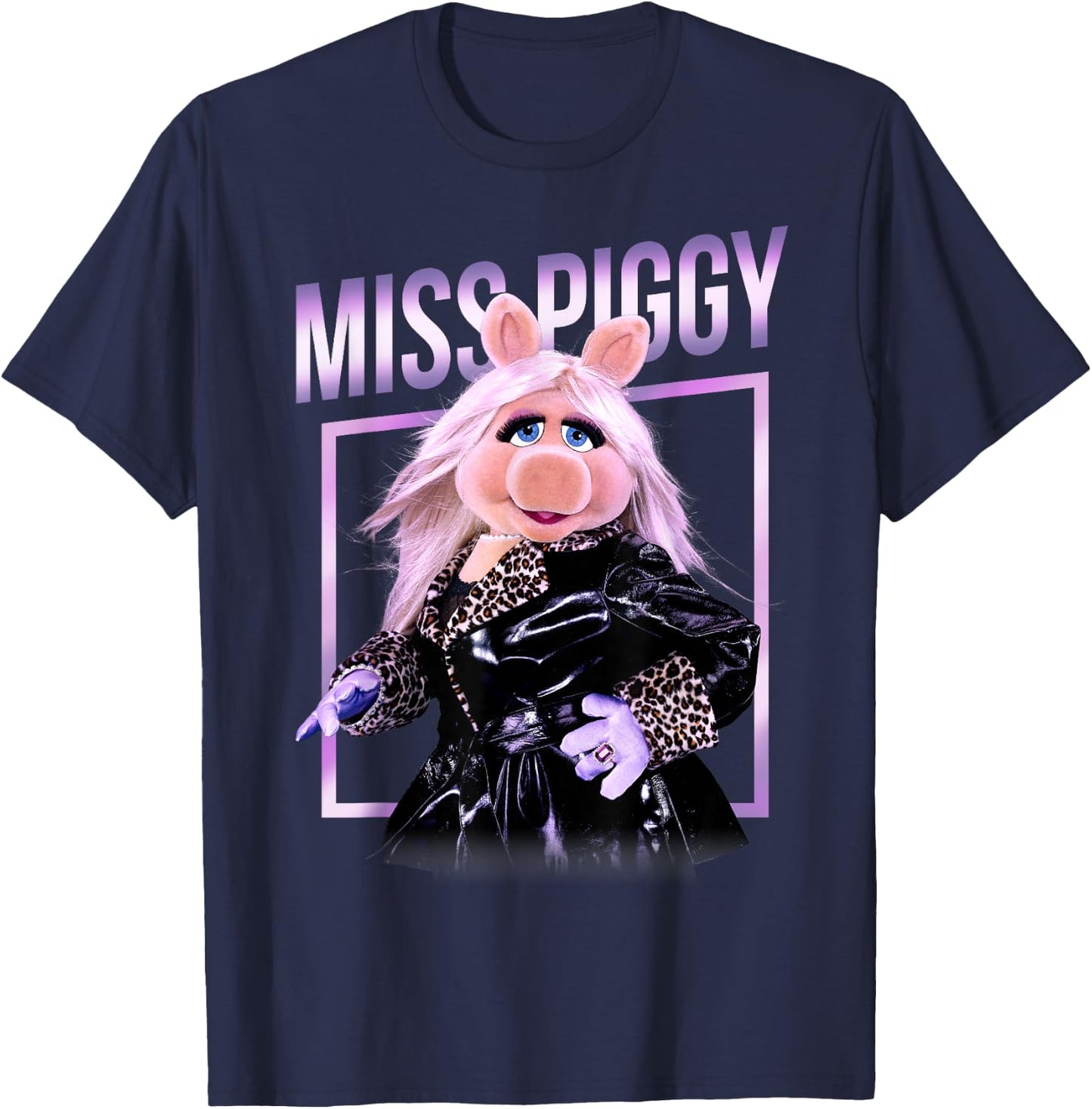 Disney The Muppets Missy Piggy Framed T-Shirt - T-Shirt | Navy