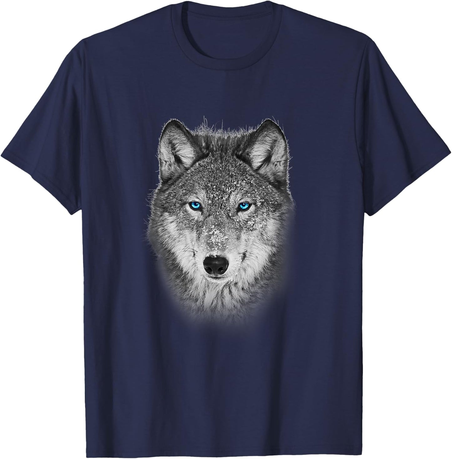The Leader Of the Wolf Pack With The Dark Sea Blue Eyes T-Shirt - T-Shirt | Navy