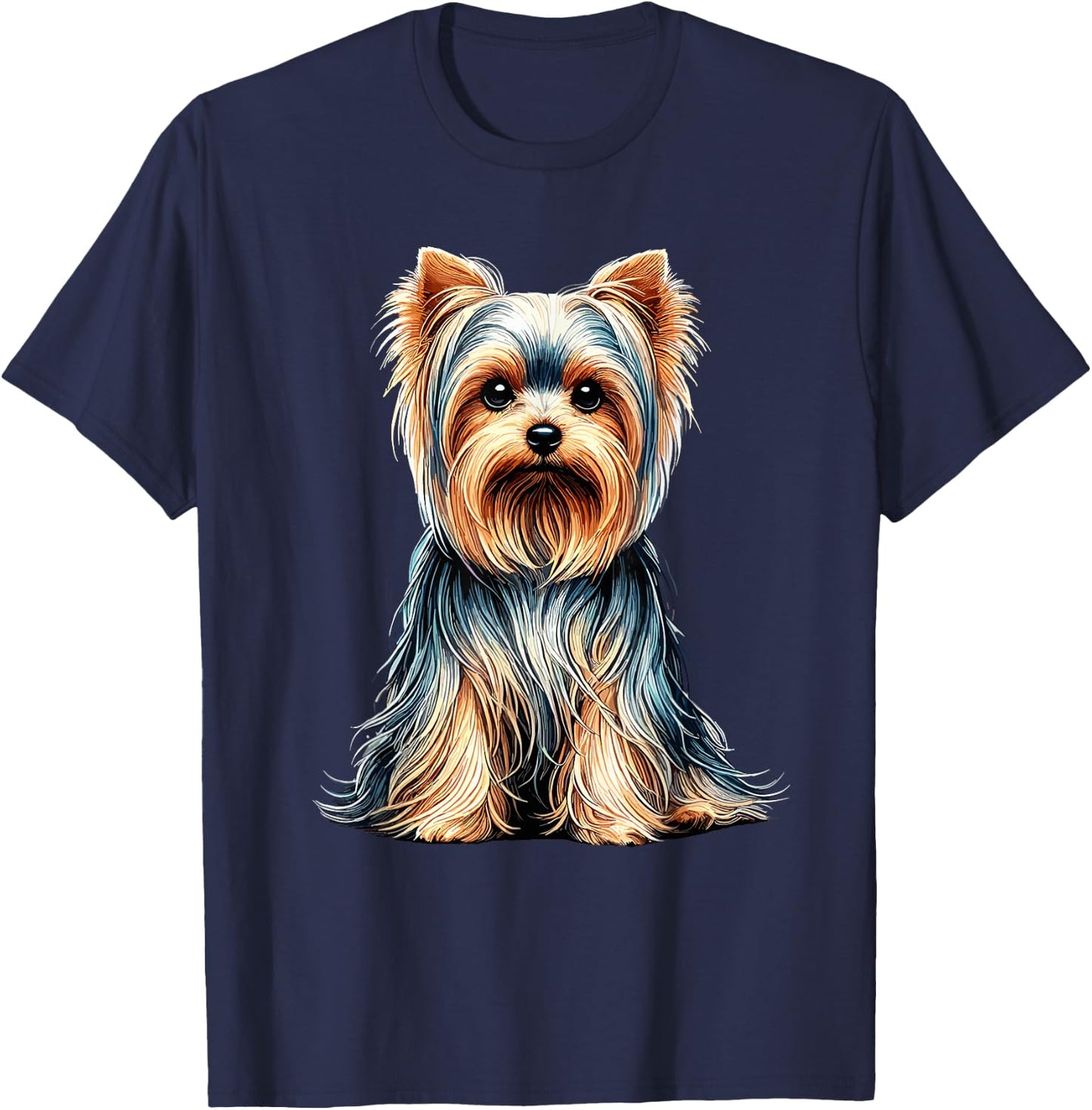 Yorkshire Terrier Terriers Yorkie T-Shirt - T-Shirt | Navy