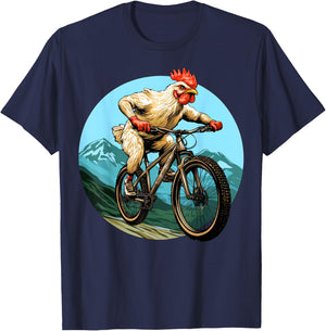 Chicken Bike T-Shirt - T-Shirt | Navy