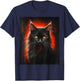Magische Katze Fantasy Kunst T-Shirt - T-Shirt | Navy