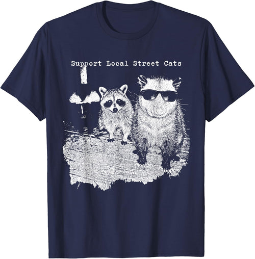 Support Local Street Cats Funny Raccoon Skunk Possum Meme