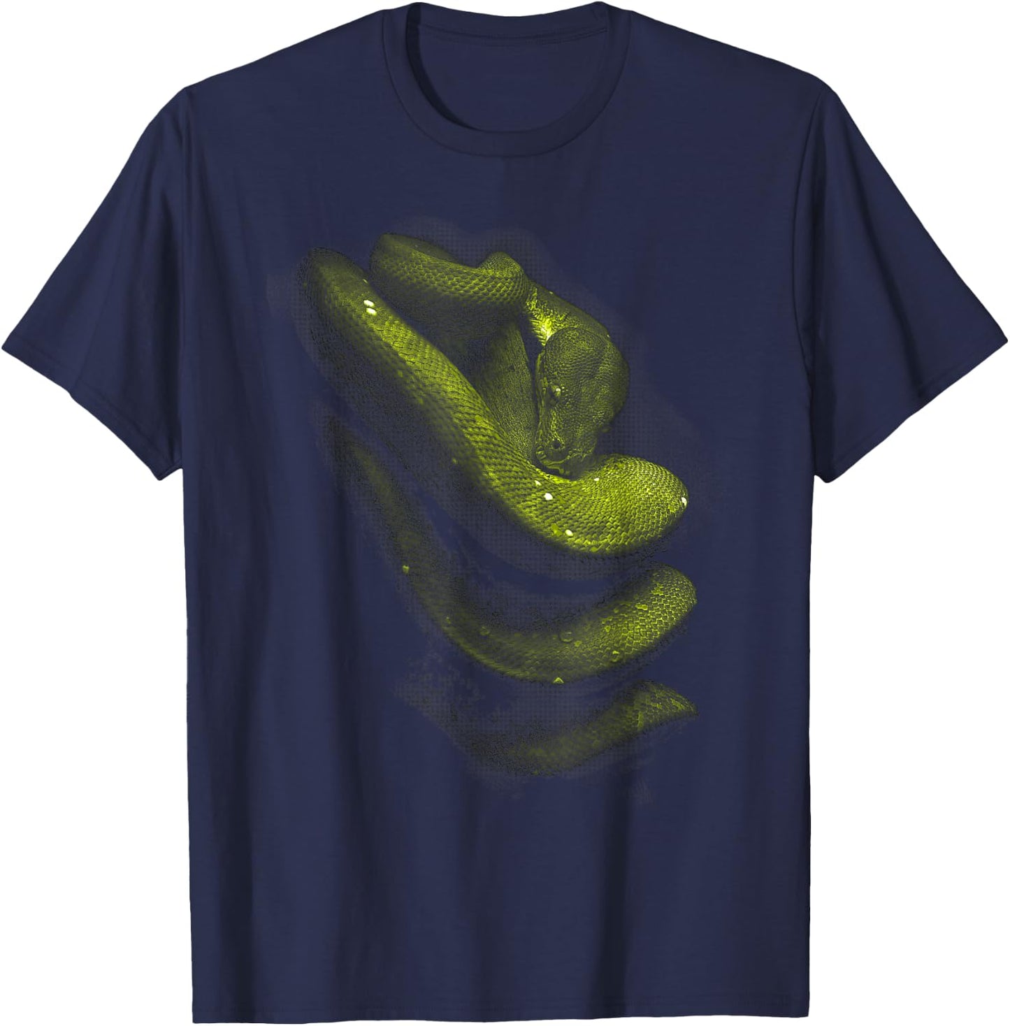 Green Tree Python Snake Owner Streetwear Reptile Keeper T-Shirt - T-Shirt | Navy