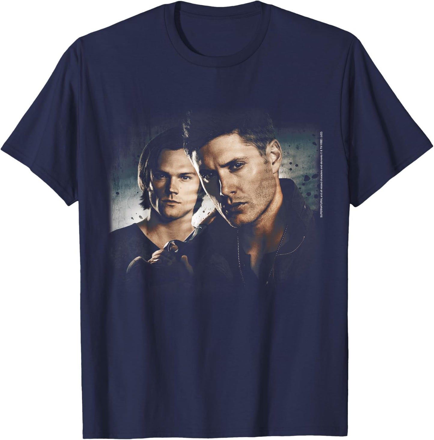 Supernatural Sam and Dean Poster T-Shirt - T-Shirt | Navy