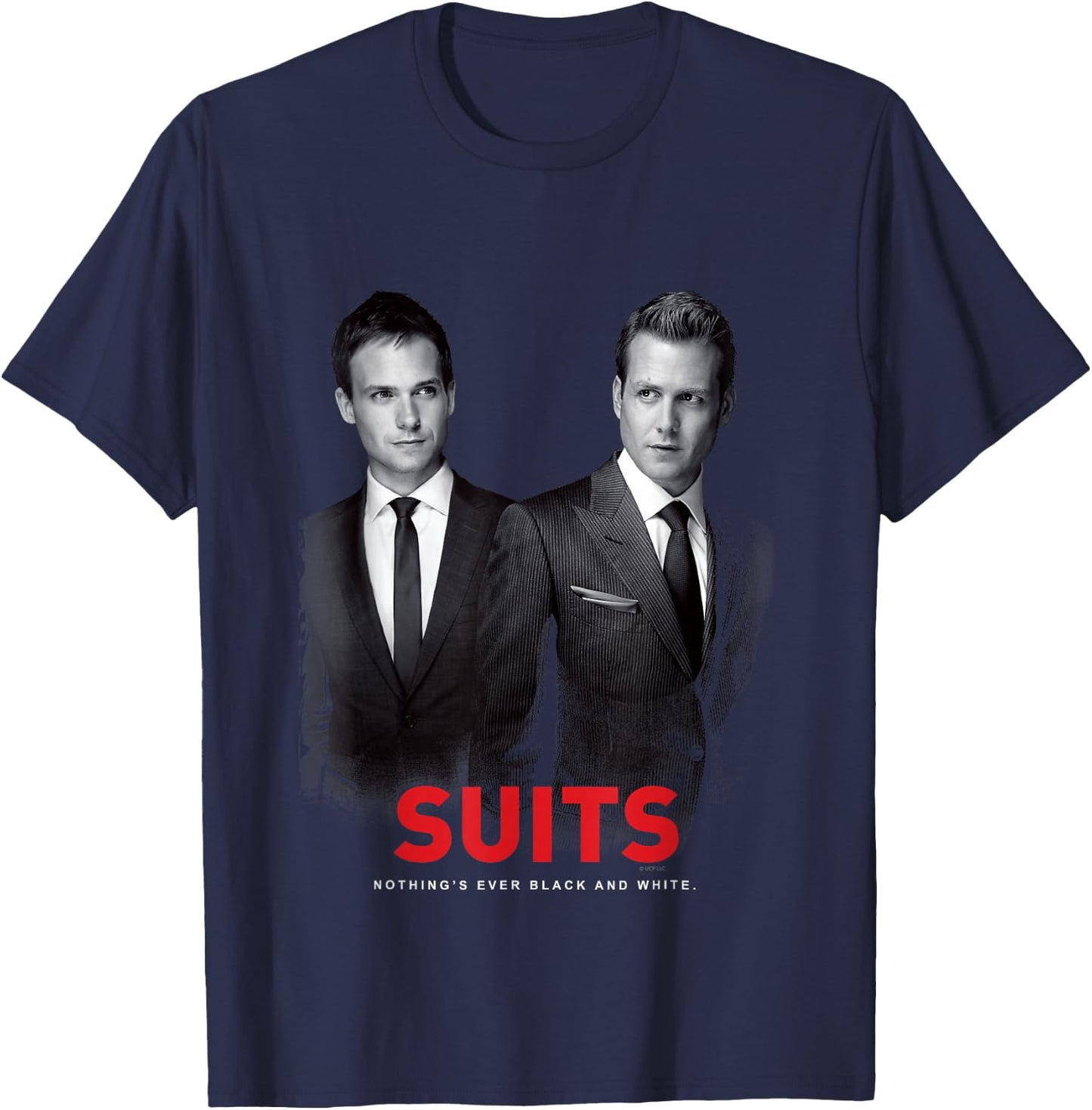 Suits Harvey Specter & Mike Ross , black T-Shirt - T-Shirt | Navy