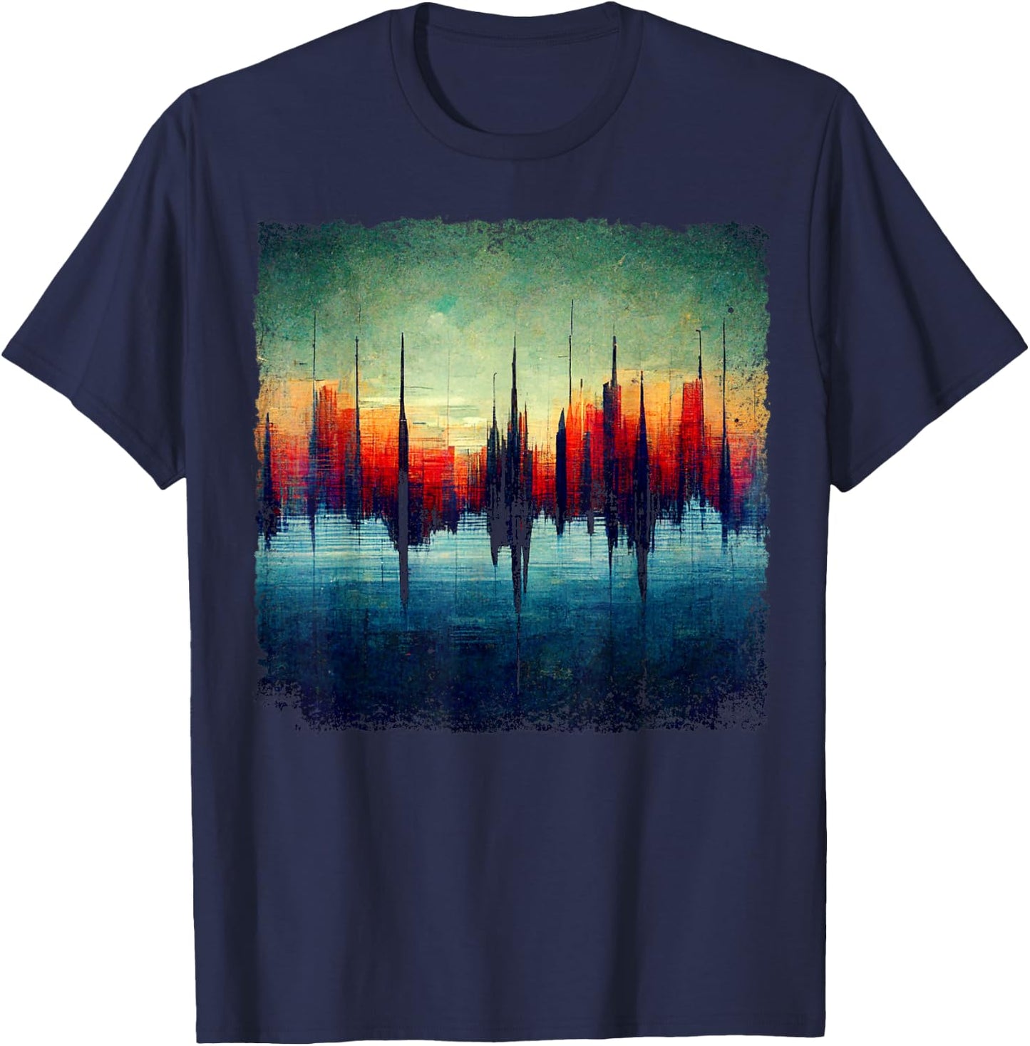 Soundwave Shirt Recording Studio Producer Sound Engineer T-Shirt - T-Shirt | Navy