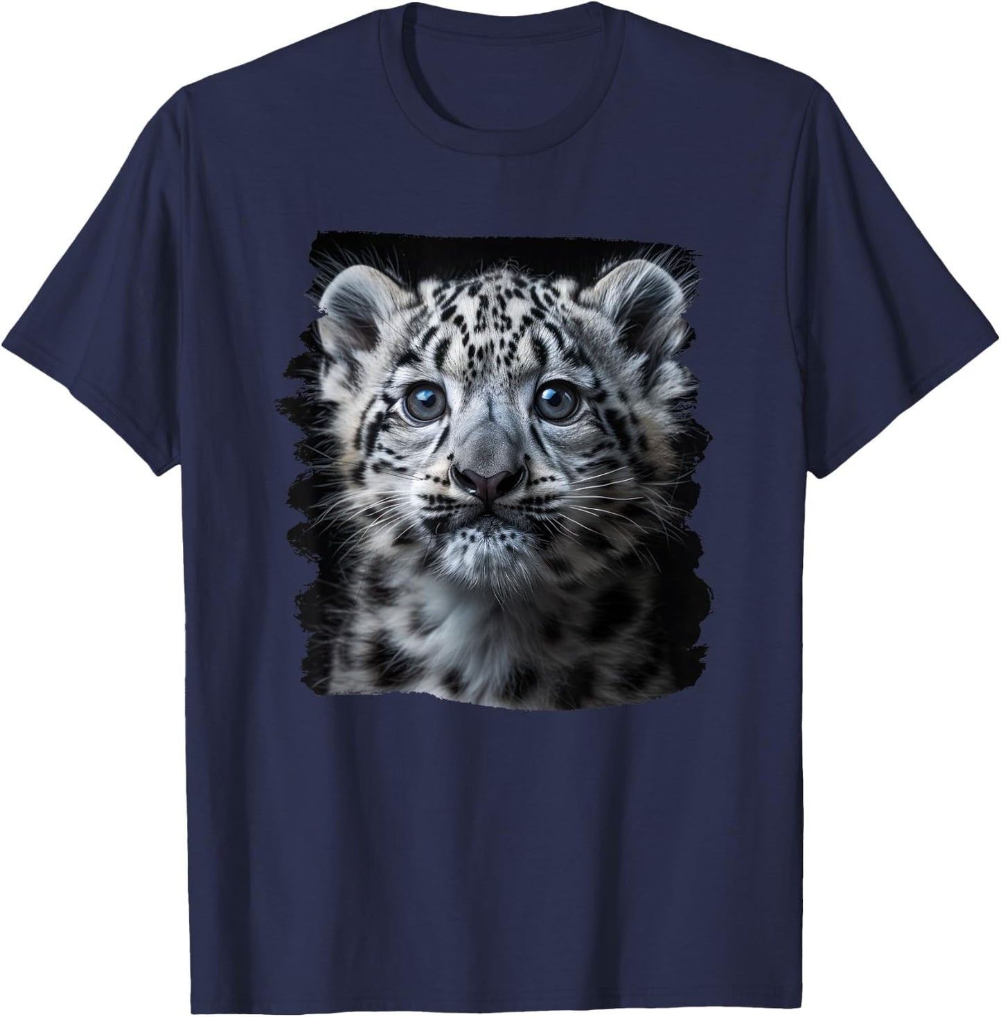 Snow Leopards Lovers Snow Leopard T-Shirt - T-Shirt | Navy