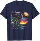 Panther Colourful Moon Artwork Panther Lover Wildlife T-Shirt - T-Shirt | Navy